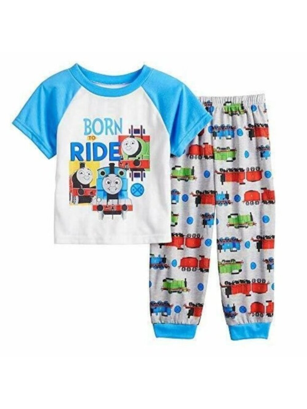 Thomas and Friends Born to Ride Boy's Pajama Set, 2T